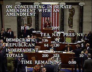 House Bailout Vote